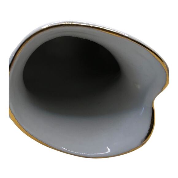 Vintage Inspired Ceramic Yellow Flowers Delicate White Ruffles Boot Limoges - Picture 11 of 11